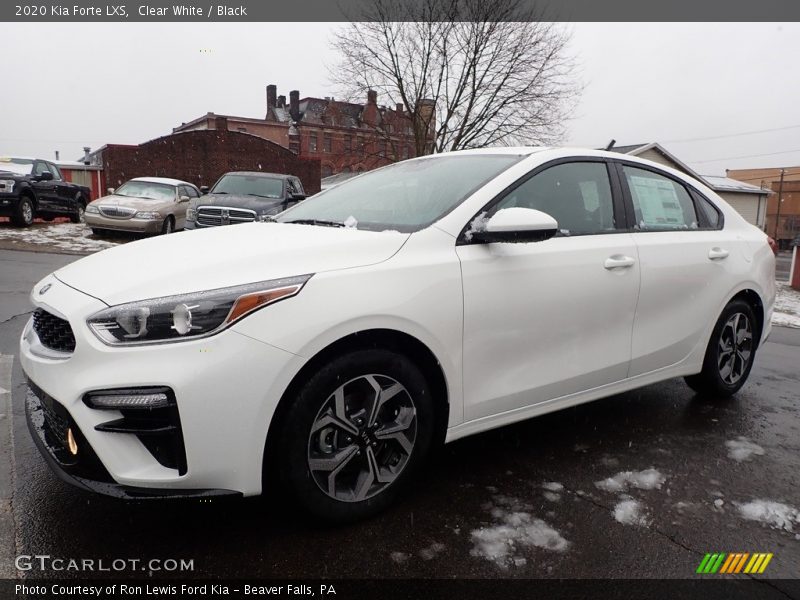Clear White / Black 2020 Kia Forte LXS
