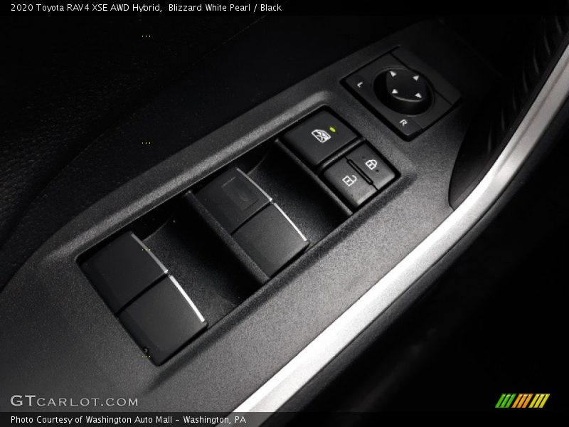 Blizzard White Pearl / Black 2020 Toyota RAV4 XSE AWD Hybrid