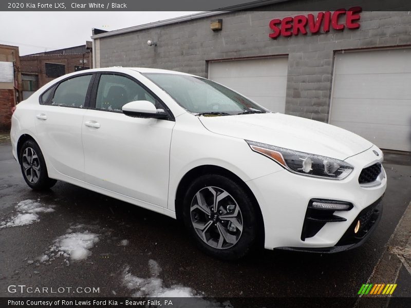 Clear White / Black 2020 Kia Forte LXS