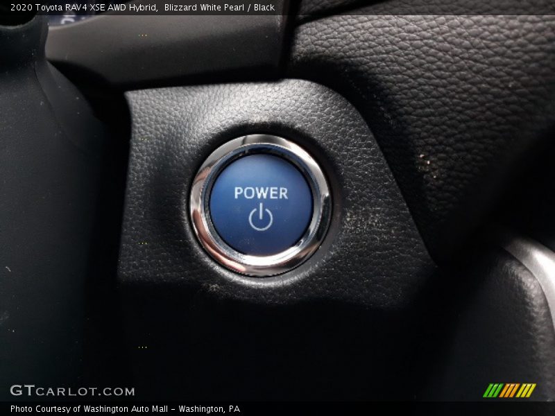 Blizzard White Pearl / Black 2020 Toyota RAV4 XSE AWD Hybrid