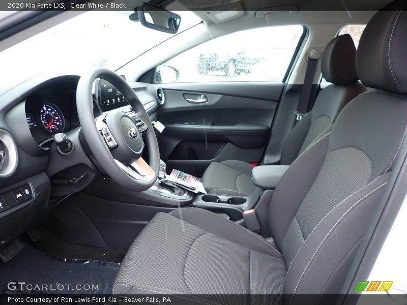 Clear White / Black 2020 Kia Forte LXS