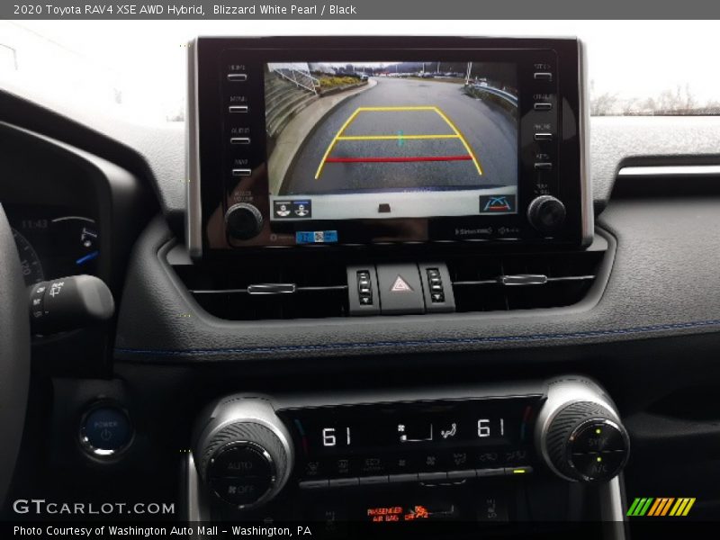 Blizzard White Pearl / Black 2020 Toyota RAV4 XSE AWD Hybrid