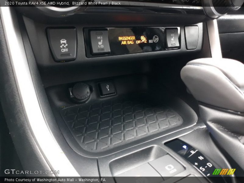 Blizzard White Pearl / Black 2020 Toyota RAV4 XSE AWD Hybrid