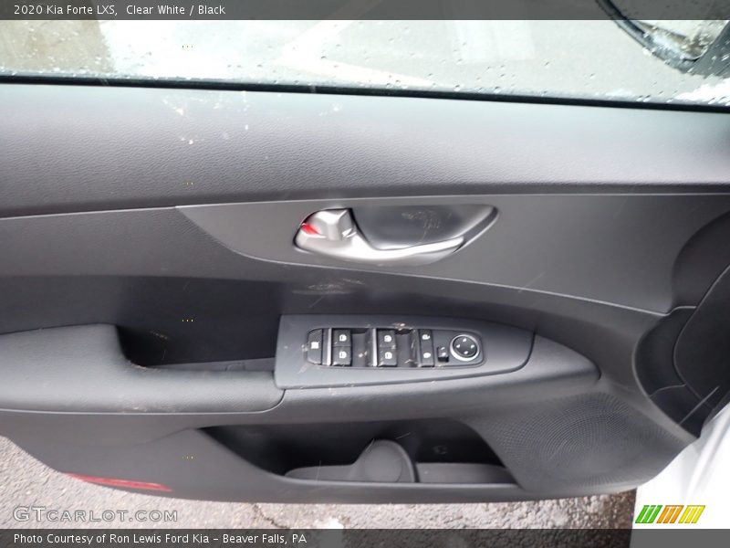 Clear White / Black 2020 Kia Forte LXS