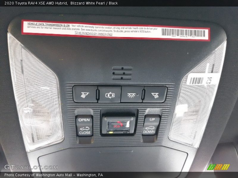 Blizzard White Pearl / Black 2020 Toyota RAV4 XSE AWD Hybrid
