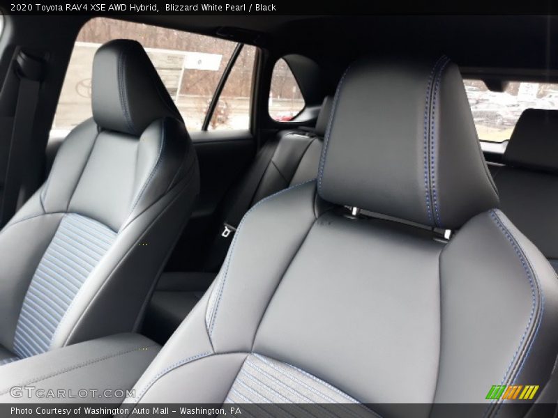 Blizzard White Pearl / Black 2020 Toyota RAV4 XSE AWD Hybrid
