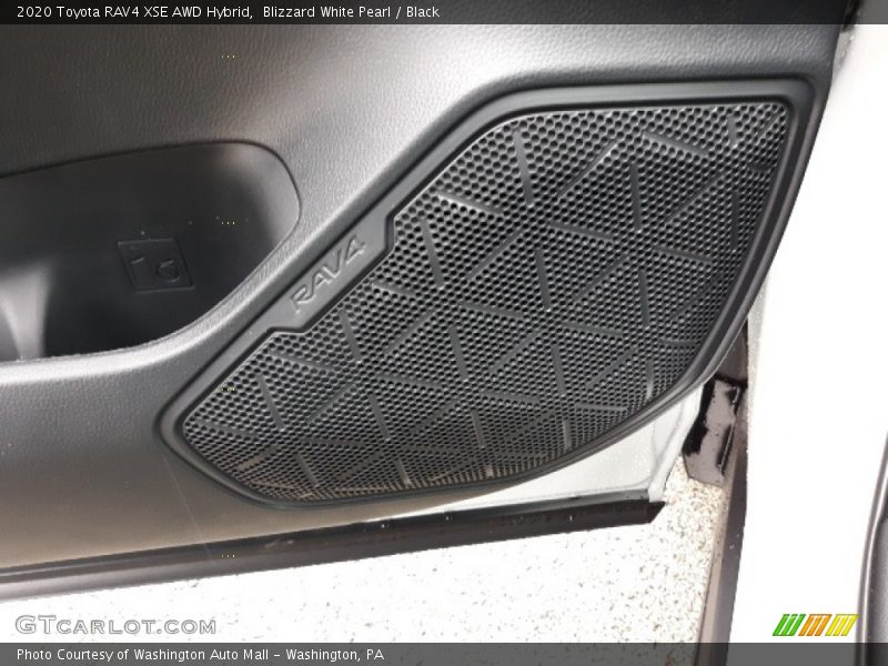 Blizzard White Pearl / Black 2020 Toyota RAV4 XSE AWD Hybrid