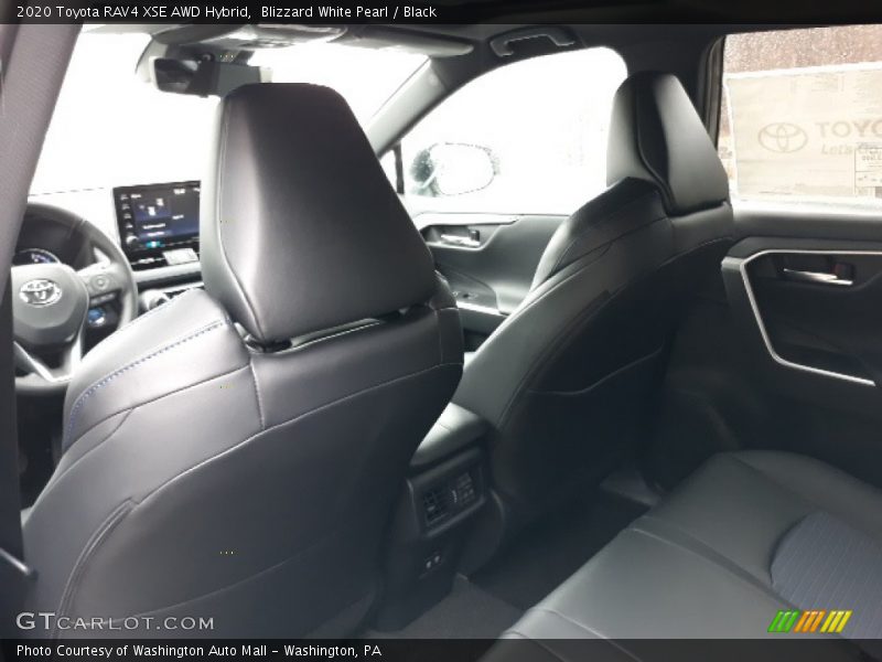 Blizzard White Pearl / Black 2020 Toyota RAV4 XSE AWD Hybrid