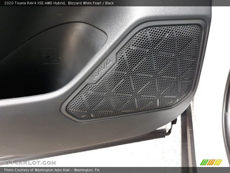 Blizzard White Pearl / Black 2020 Toyota RAV4 XSE AWD Hybrid