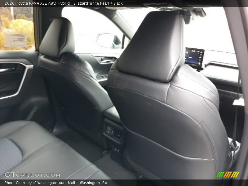 Blizzard White Pearl / Black 2020 Toyota RAV4 XSE AWD Hybrid
