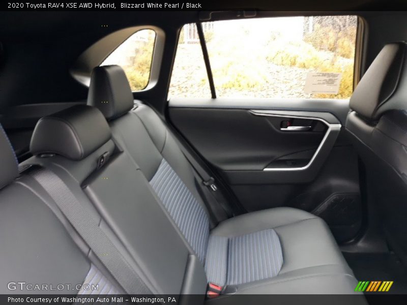 Blizzard White Pearl / Black 2020 Toyota RAV4 XSE AWD Hybrid