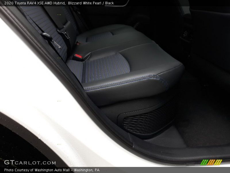 Blizzard White Pearl / Black 2020 Toyota RAV4 XSE AWD Hybrid