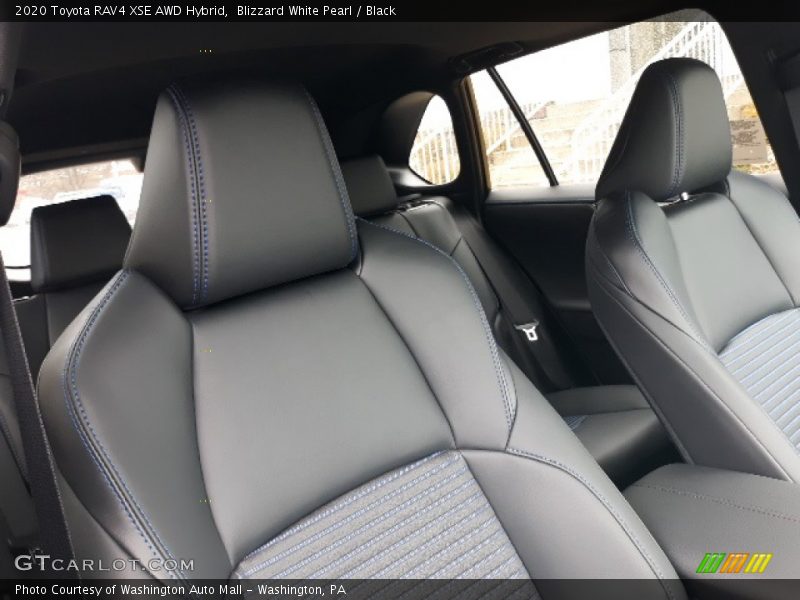Blizzard White Pearl / Black 2020 Toyota RAV4 XSE AWD Hybrid