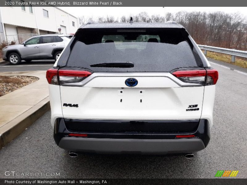 Blizzard White Pearl / Black 2020 Toyota RAV4 XSE AWD Hybrid