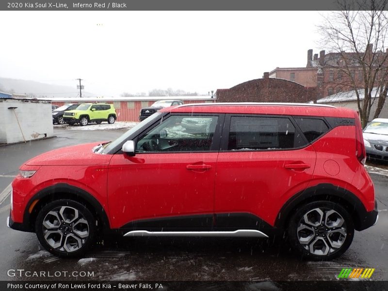 Inferno Red / Black 2020 Kia Soul X-Line