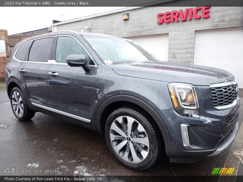 Gravity Grey / Black 2020 Kia Telluride S AWD