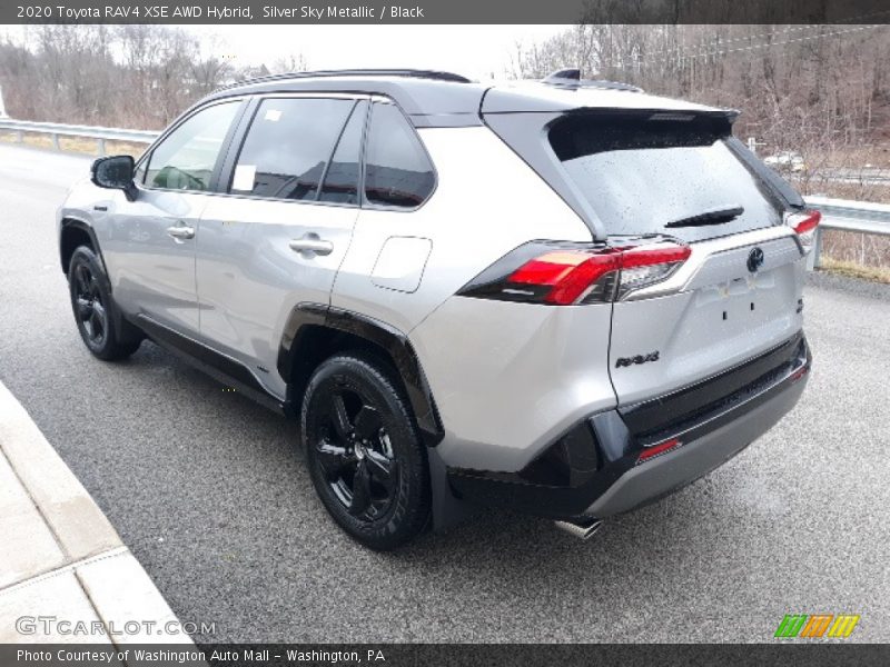 Silver Sky Metallic / Black 2020 Toyota RAV4 XSE AWD Hybrid