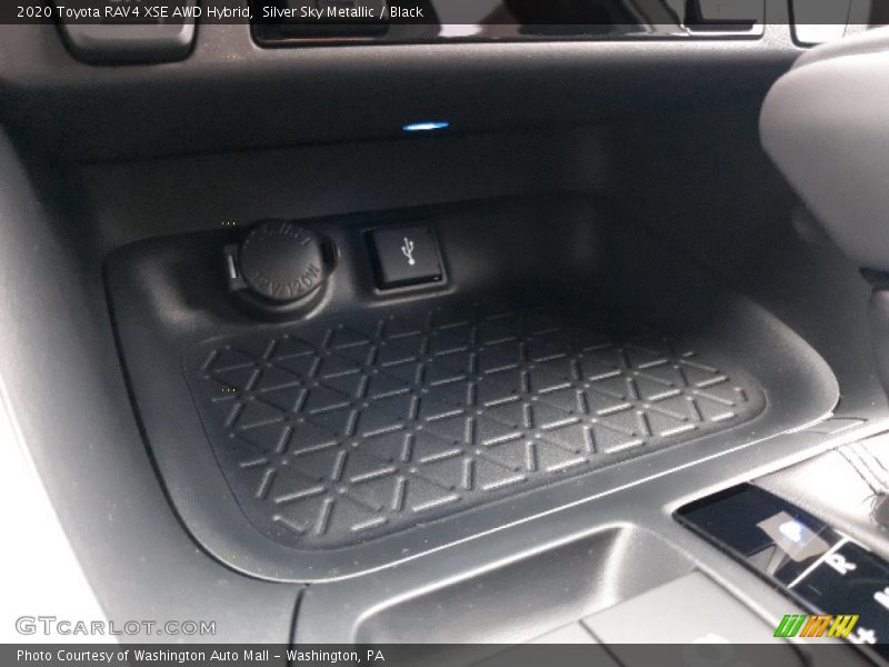 Silver Sky Metallic / Black 2020 Toyota RAV4 XSE AWD Hybrid