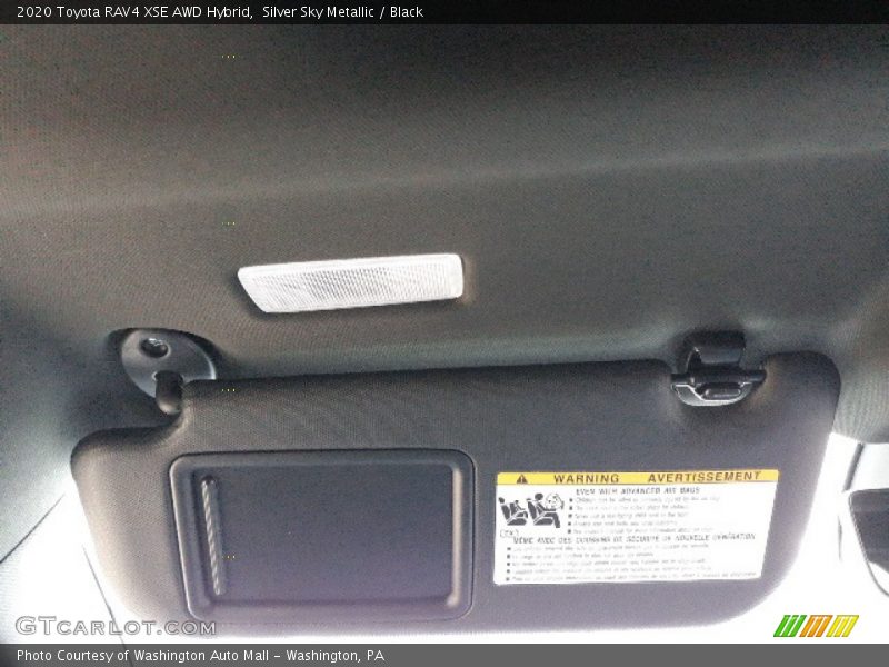 Silver Sky Metallic / Black 2020 Toyota RAV4 XSE AWD Hybrid