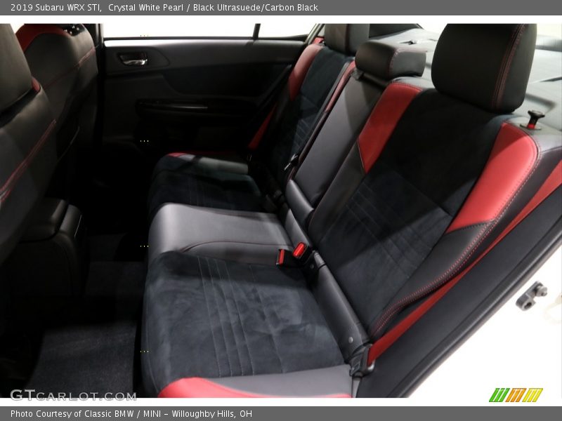 Crystal White Pearl / Black Ultrasuede/Carbon Black 2019 Subaru WRX STI