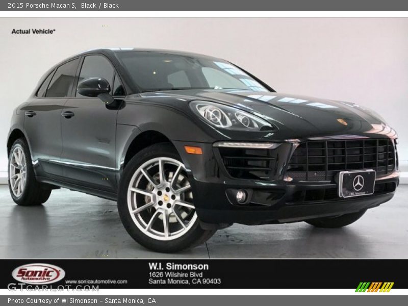 Black / Black 2015 Porsche Macan S