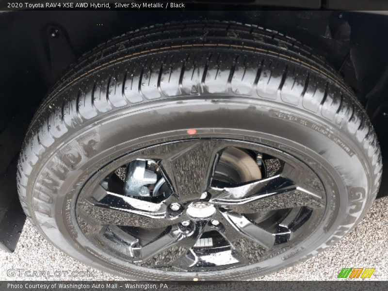 Silver Sky Metallic / Black 2020 Toyota RAV4 XSE AWD Hybrid
