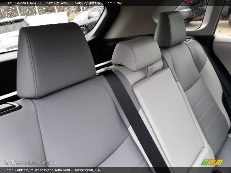 Silver Sky Metallic / Light Gray 2020 Toyota RAV4 XLE Premium AWD