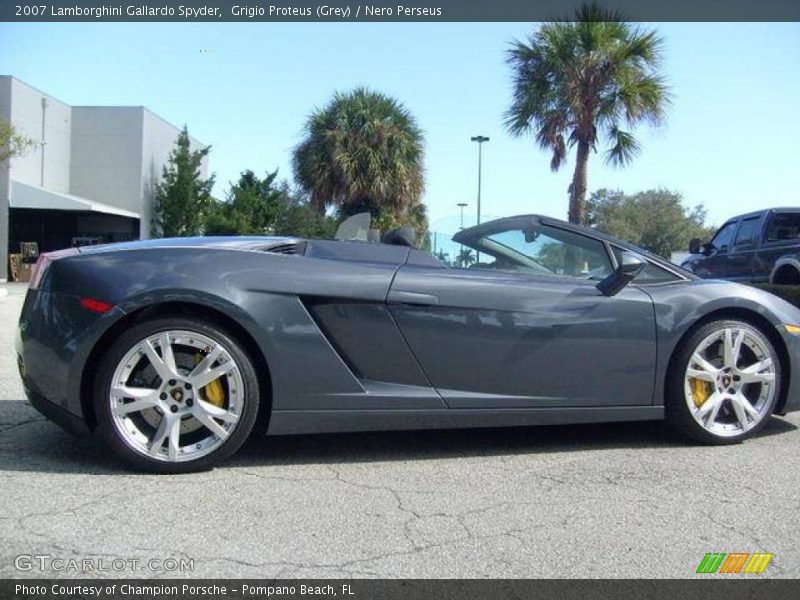Grigio Proteus (Grey) / Nero Perseus 2007 Lamborghini Gallardo Spyder