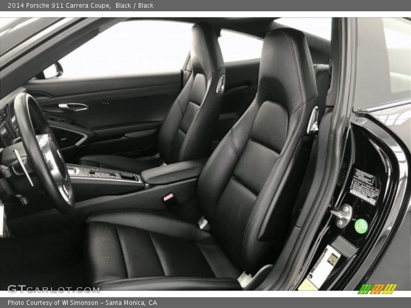 Front Seat of 2014 911 Carrera Coupe
