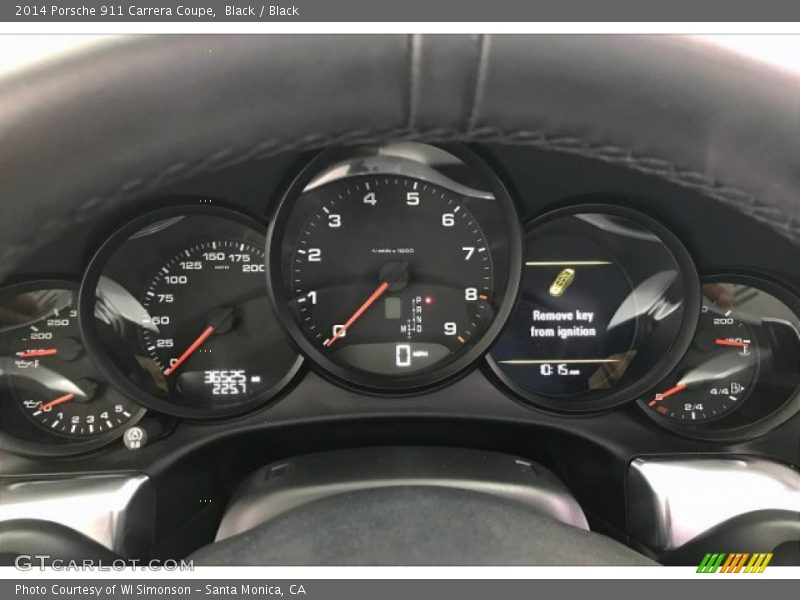  2014 911 Carrera Coupe Carrera Coupe Gauges