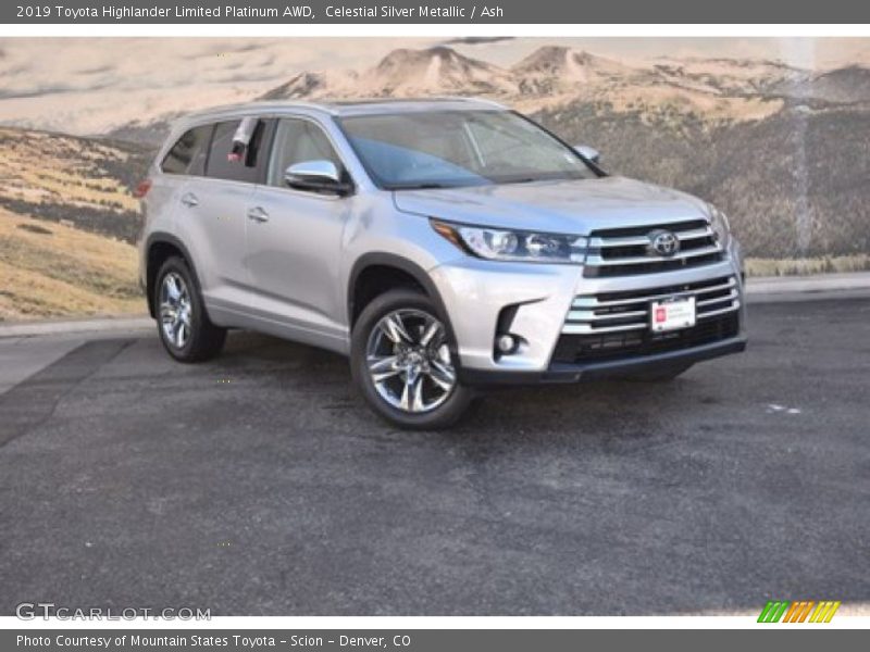 Celestial Silver Metallic / Ash 2019 Toyota Highlander Limited Platinum AWD