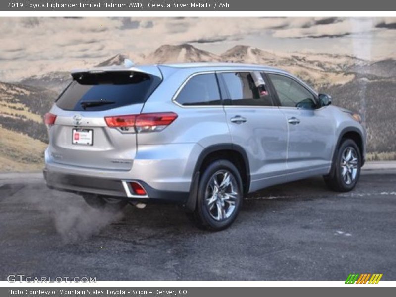 Celestial Silver Metallic / Ash 2019 Toyota Highlander Limited Platinum AWD