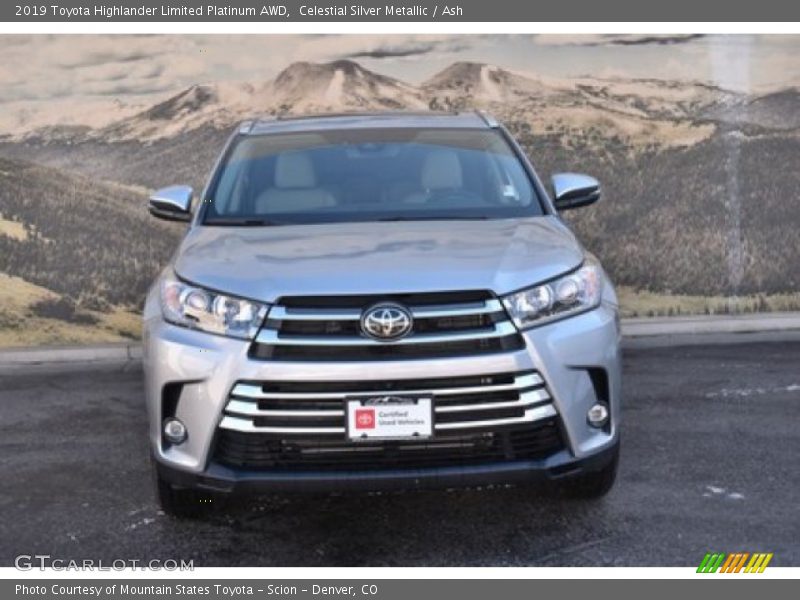 Celestial Silver Metallic / Ash 2019 Toyota Highlander Limited Platinum AWD
