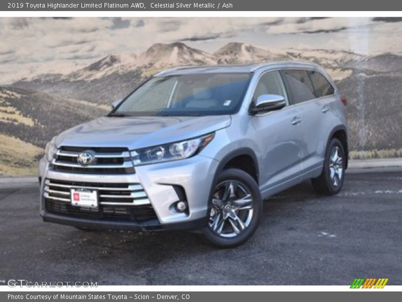 Celestial Silver Metallic / Ash 2019 Toyota Highlander Limited Platinum AWD
