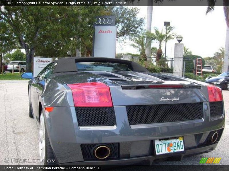 Grigio Proteus (Grey) / Nero Perseus 2007 Lamborghini Gallardo Spyder