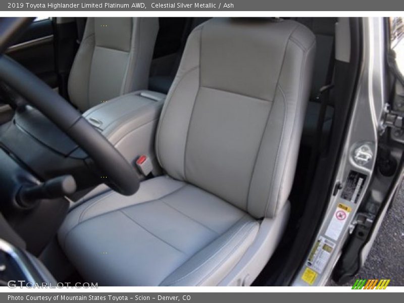 Celestial Silver Metallic / Ash 2019 Toyota Highlander Limited Platinum AWD