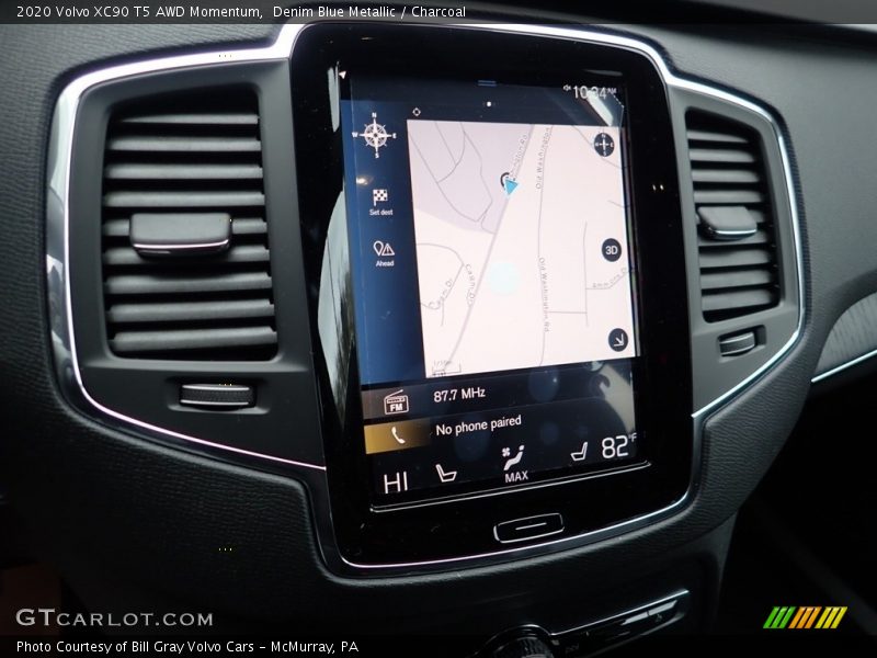 Denim Blue Metallic / Charcoal 2020 Volvo XC90 T5 AWD Momentum