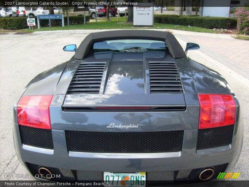 Grigio Proteus (Grey) / Nero Perseus 2007 Lamborghini Gallardo Spyder