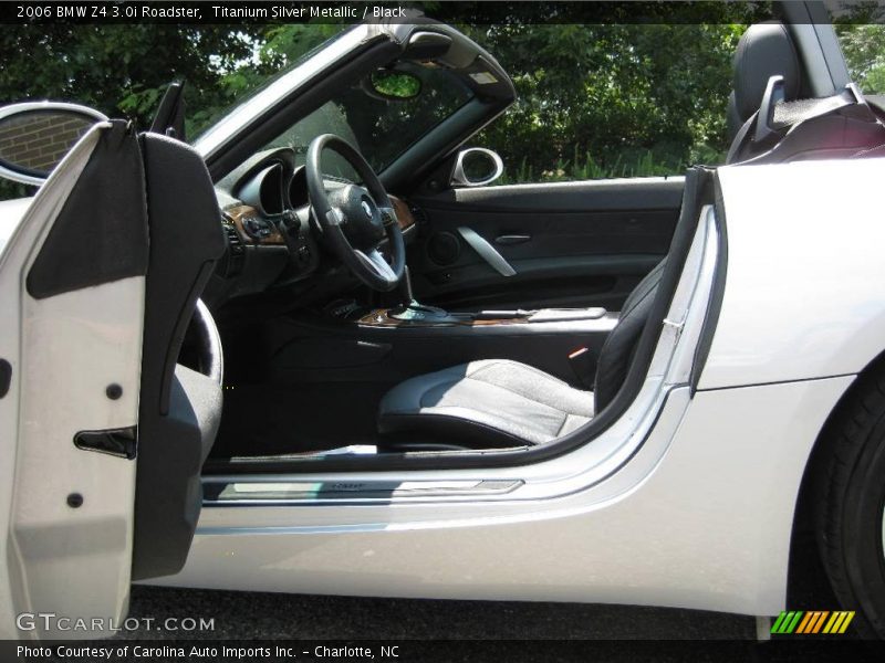 Titanium Silver Metallic / Black 2006 BMW Z4 3.0i Roadster