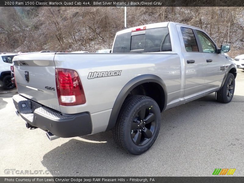 Billet Silver Metallic / Black/Diesel Gray 2020 Ram 1500 Classic Warlock Quad Cab 4x4