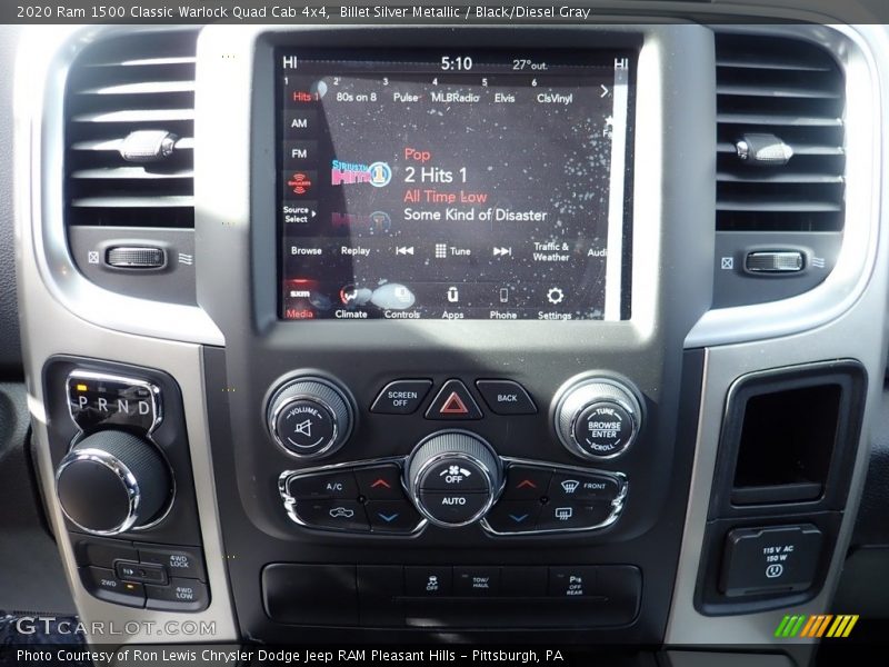 Controls of 2020 1500 Classic Warlock Quad Cab 4x4