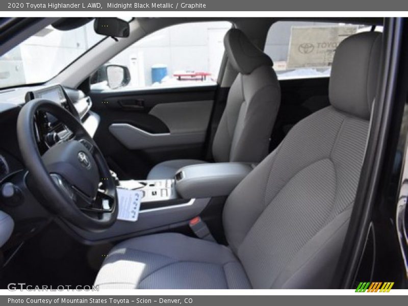 Midnight Black Metallic / Graphite 2020 Toyota Highlander L AWD