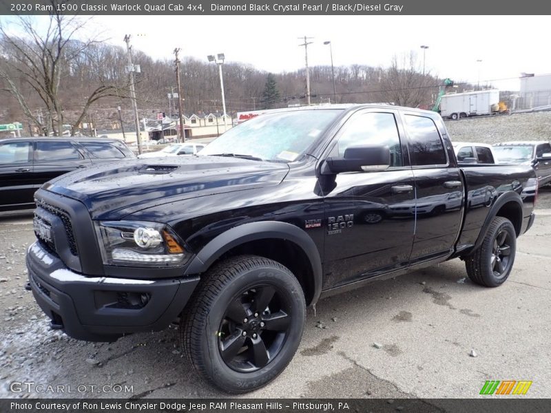 Diamond Black Crystal Pearl / Black/Diesel Gray 2020 Ram 1500 Classic Warlock Quad Cab 4x4