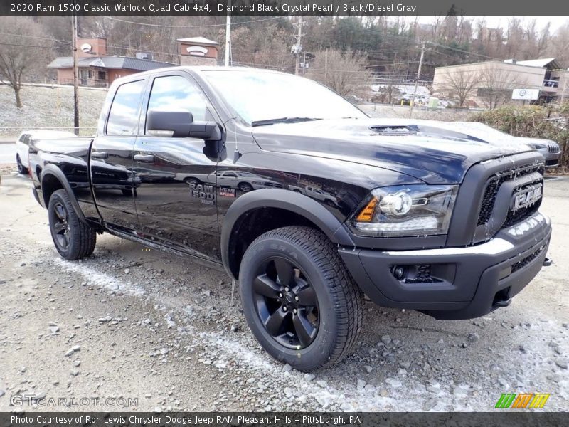 Diamond Black Crystal Pearl / Black/Diesel Gray 2020 Ram 1500 Classic Warlock Quad Cab 4x4