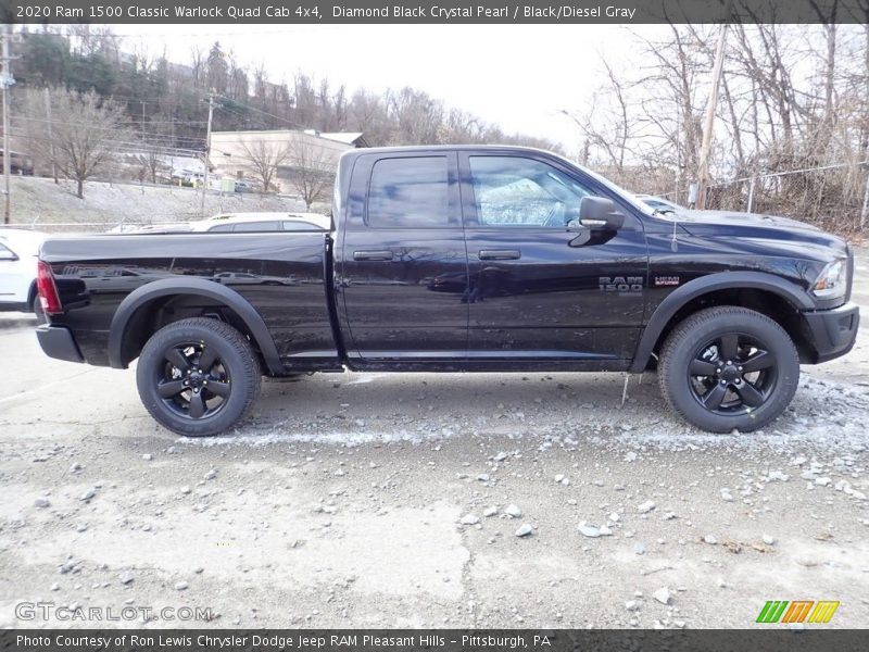 Diamond Black Crystal Pearl / Black/Diesel Gray 2020 Ram 1500 Classic Warlock Quad Cab 4x4