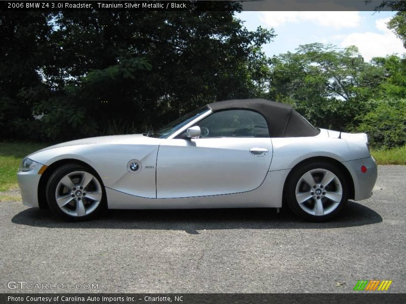 Titanium Silver Metallic / Black 2006 BMW Z4 3.0i Roadster