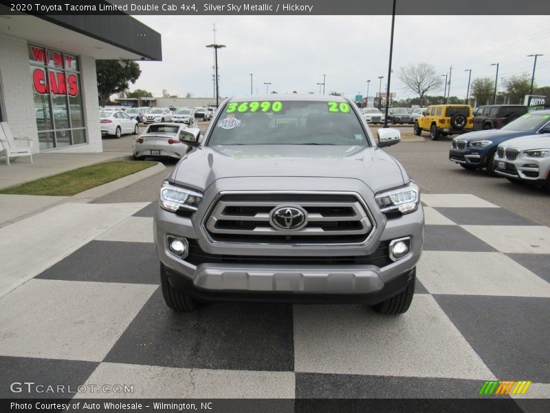 Silver Sky Metallic / Hickory 2020 Toyota Tacoma Limited Double Cab 4x4