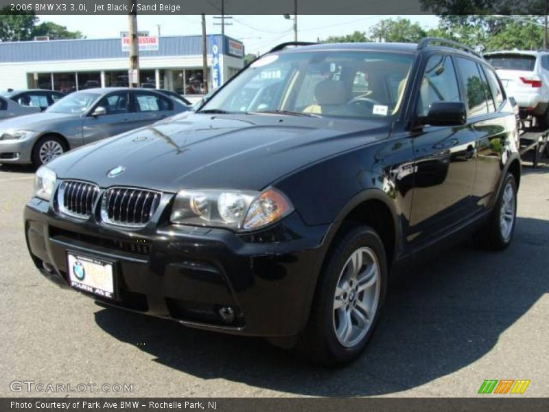 Jet Black / Sand Beige 2006 BMW X3 3.0i