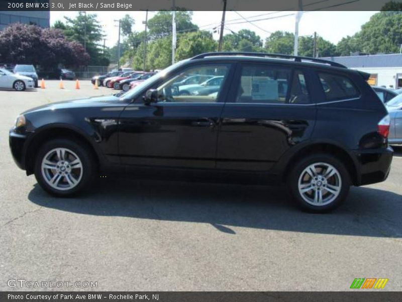 Jet Black / Sand Beige 2006 BMW X3 3.0i