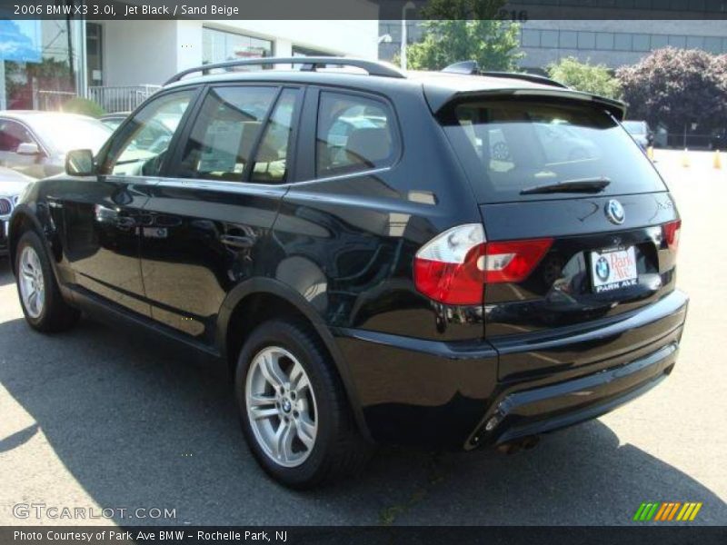 Jet Black / Sand Beige 2006 BMW X3 3.0i